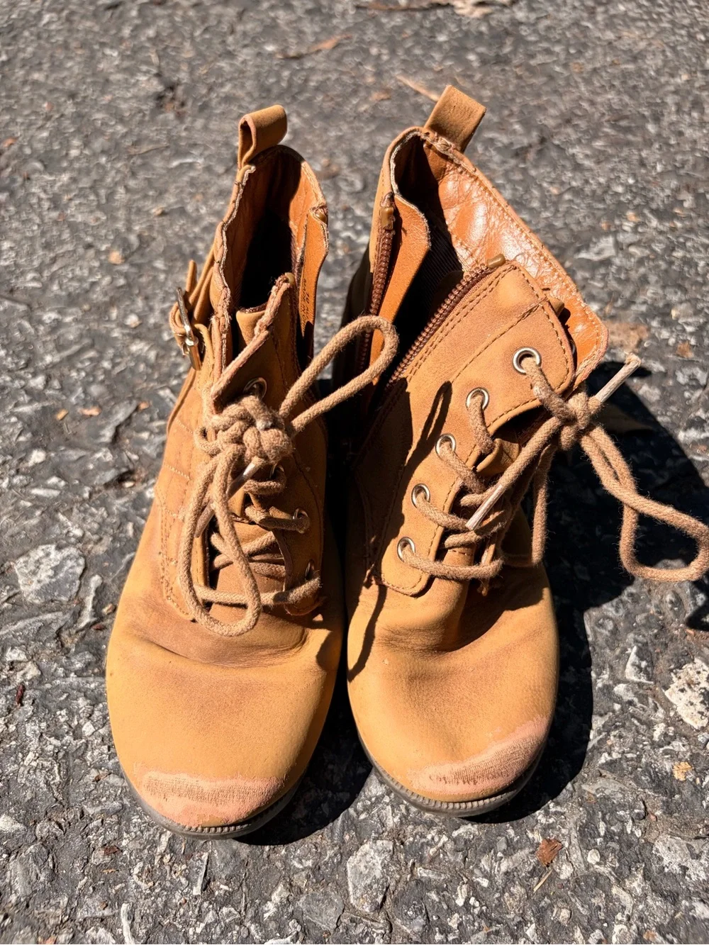 Toddlers’ Brown Lace-Up Ankle Boots